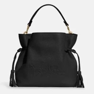 NEW COACH LEATHER Andy Tote/Crossbody In Black/Gold GORGEOUS & NWOT! RETAIL $378